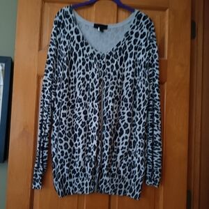 Chico's Leopard Print Cardigan